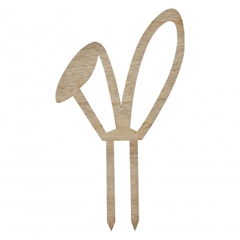 Cake Topper - Wooden Bunny Ears